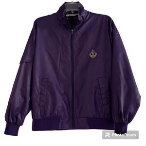 IZOD CLUB women’s purple windbreaker size Medium